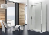 Mampara de Ducha PRESTIGE 1 FIJO + 1 CORREDERA + LATERAL FIJO 8mm - BañoClick